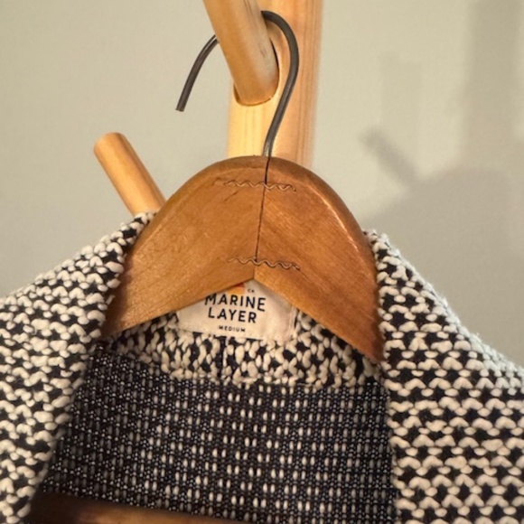 Marine Layer birdseye blazer, size M - Picture 3 of 3